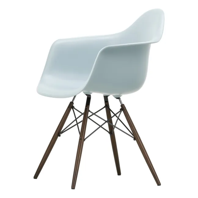 Chaise DAW - piétement érable - Charles & Ray Eames | Gris bleuté
