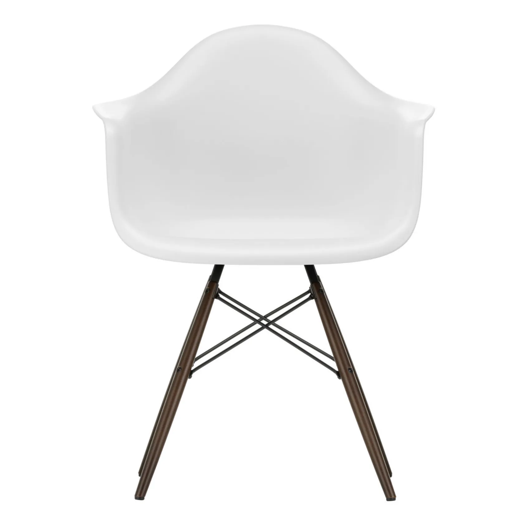 Vitra White Daw Chair - Maple Base - Charles & Ray Eames