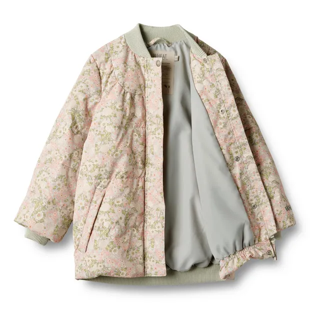 Lola Recycled Fibre Puffer Jacket | Almond green