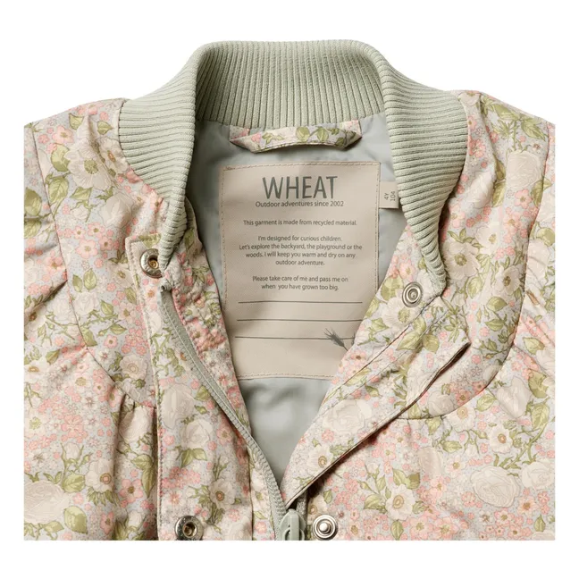 Lola Recycled Fibre Puffer Jacket | Almond green