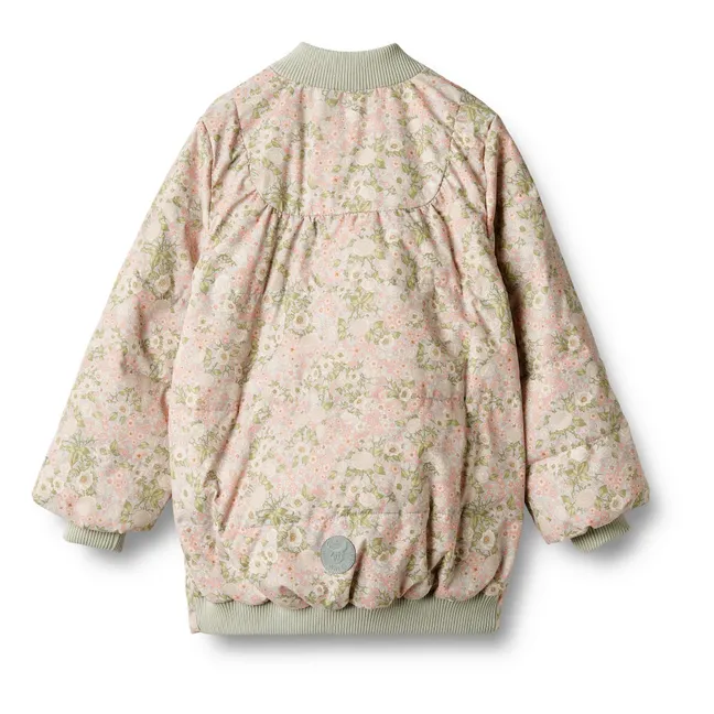 Lola Recycled Fibre Puffer Jacket | Almond green