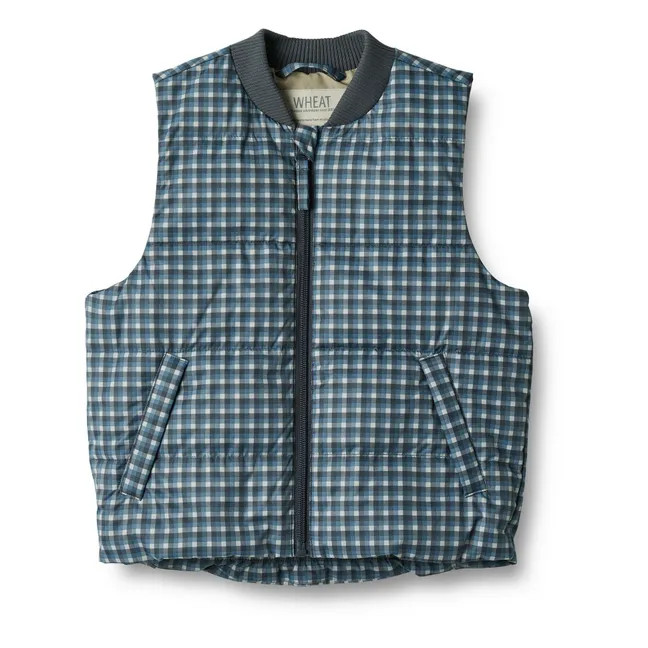 Andre Recycled Fibres Sleeveless Puffer Jacket | Blue