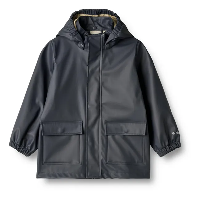 Chaqueta impermeable Ollo Fibras recicladas | Azul Noche