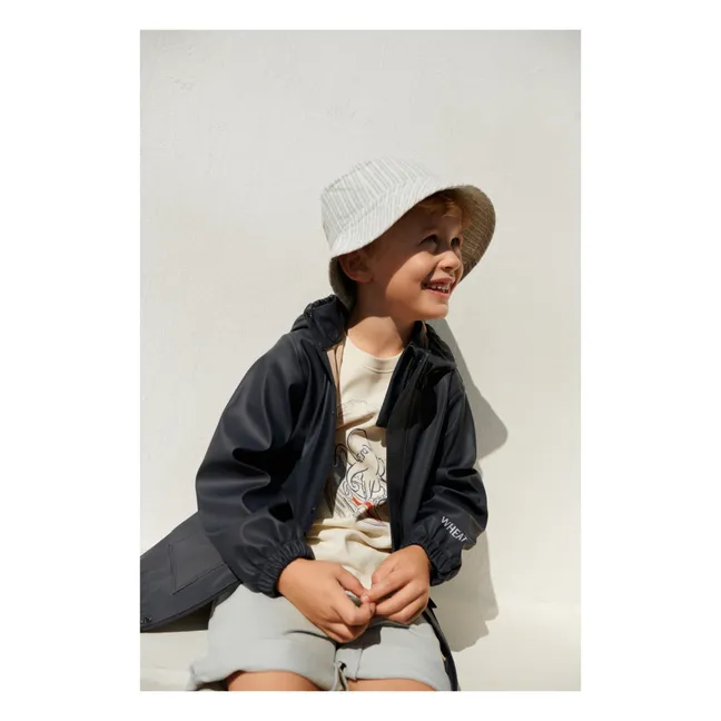 Veste Imperméable Ollo Fibres Recyclées | Azul Noche