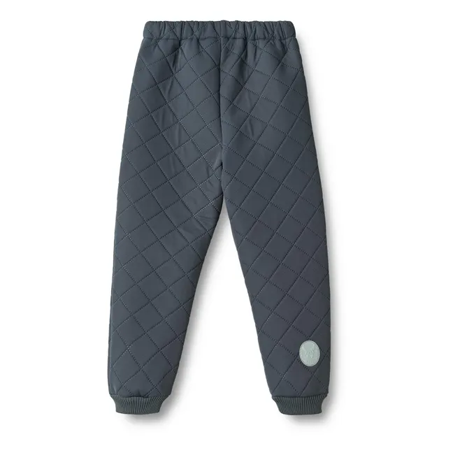 Alex Recycled Fibre Quilted Jogger | Midnight blue