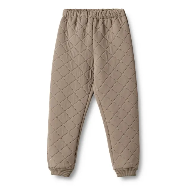 Alex Recycled Fibre Quilted Jogger | Beige