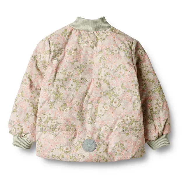 Malo Fleur Recycled Fibre Baby Quilted Jacket | Almond green