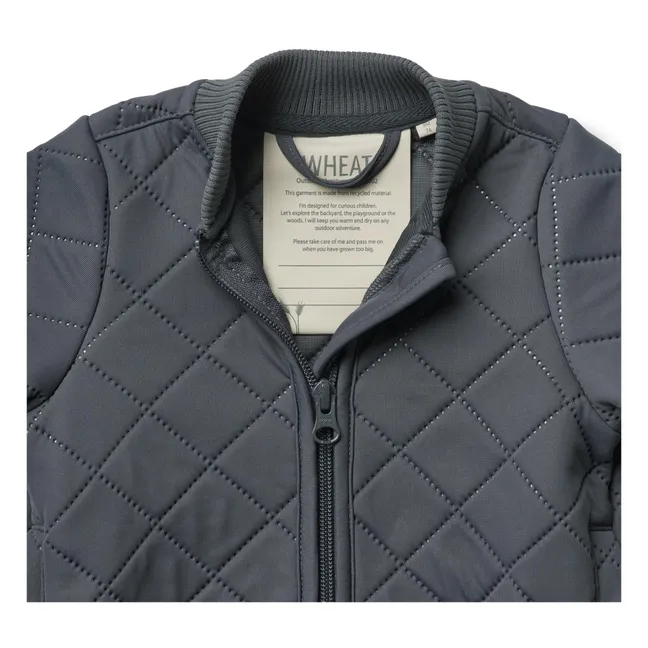 Loui Recycled Fibre Quilted Baby Jacket | Midnight blue