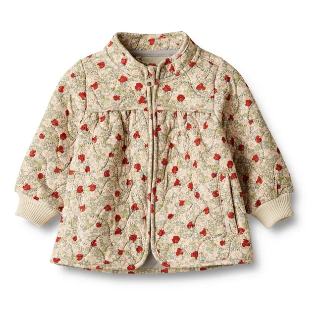 Thilde Recycled Fibre Quilted Baby Jacket | Beige