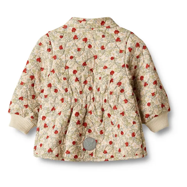 Thilde Recycled Fibre Quilted Baby Jacket | Beige