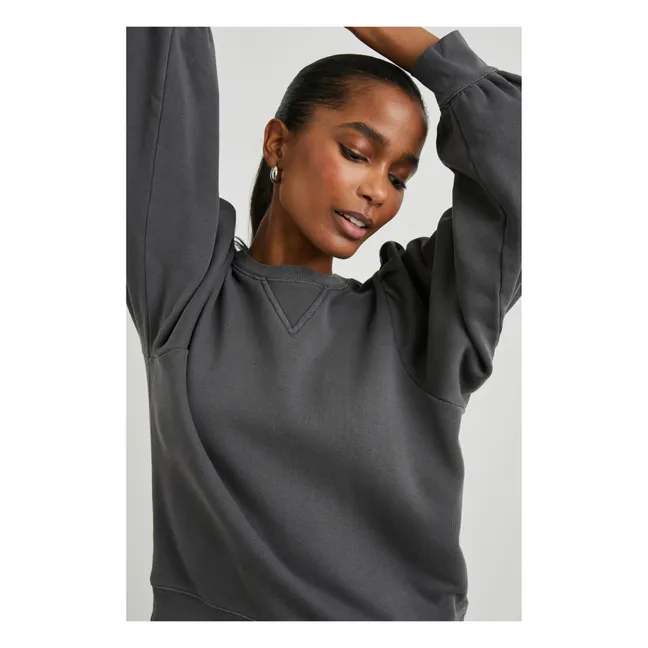 Sweatshirt Tiffany | Kohlegrau