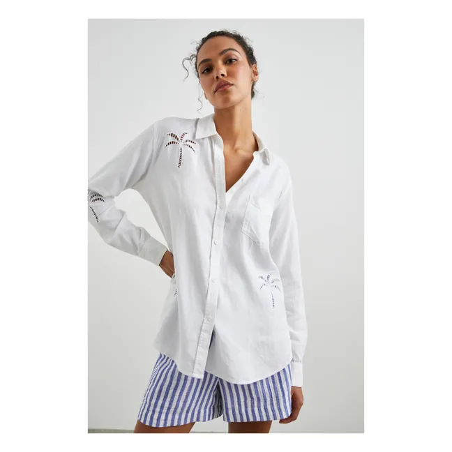 Leighton Shorts Stripes Organic Cotton | Blue