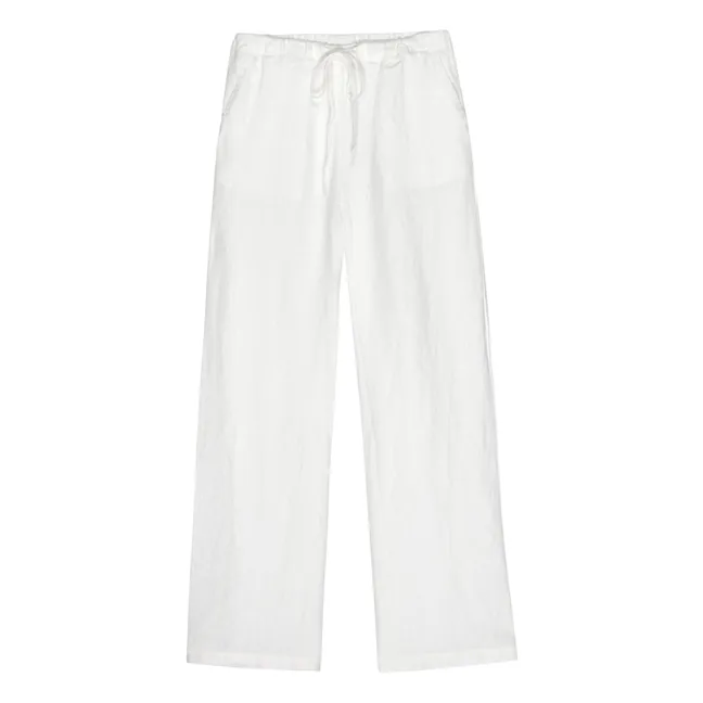 Pantalones Emmie de lino | Blanco