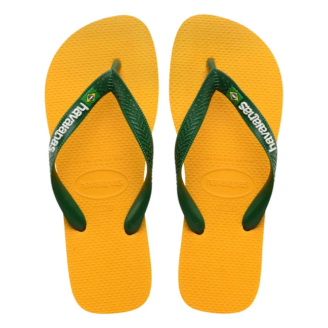 Brasil Logo Flip Flops | Gelb