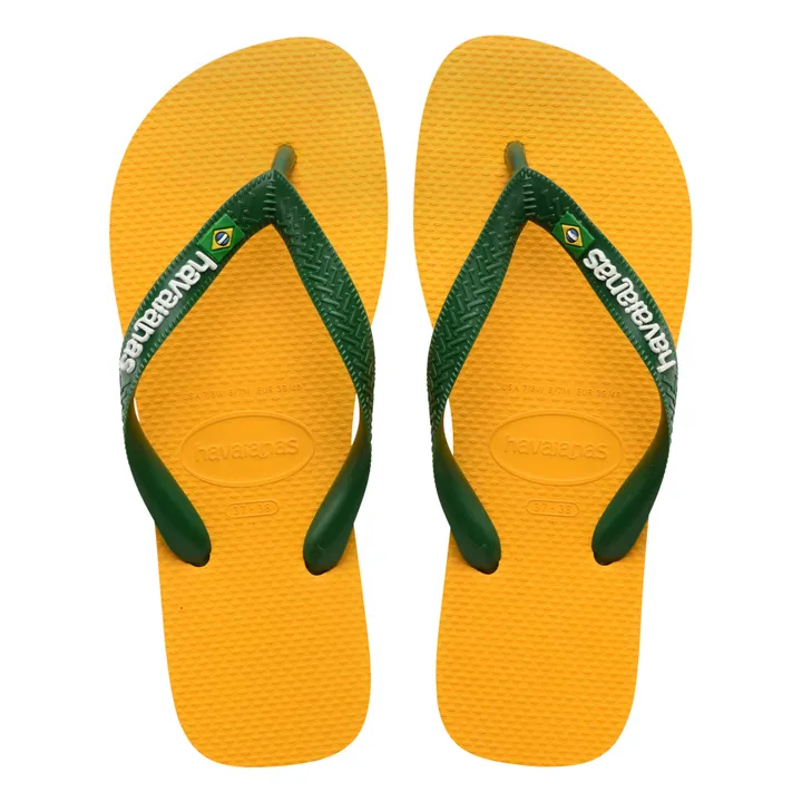 Tongs Brasil Logo | Jaune- Image produit n°2