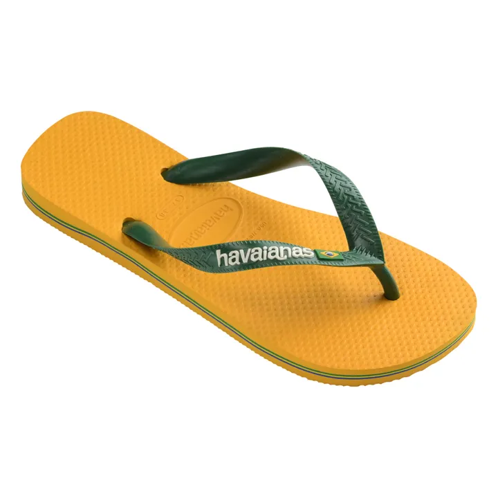 Tongs Brasil Logo | Jaune- Image produit n°1