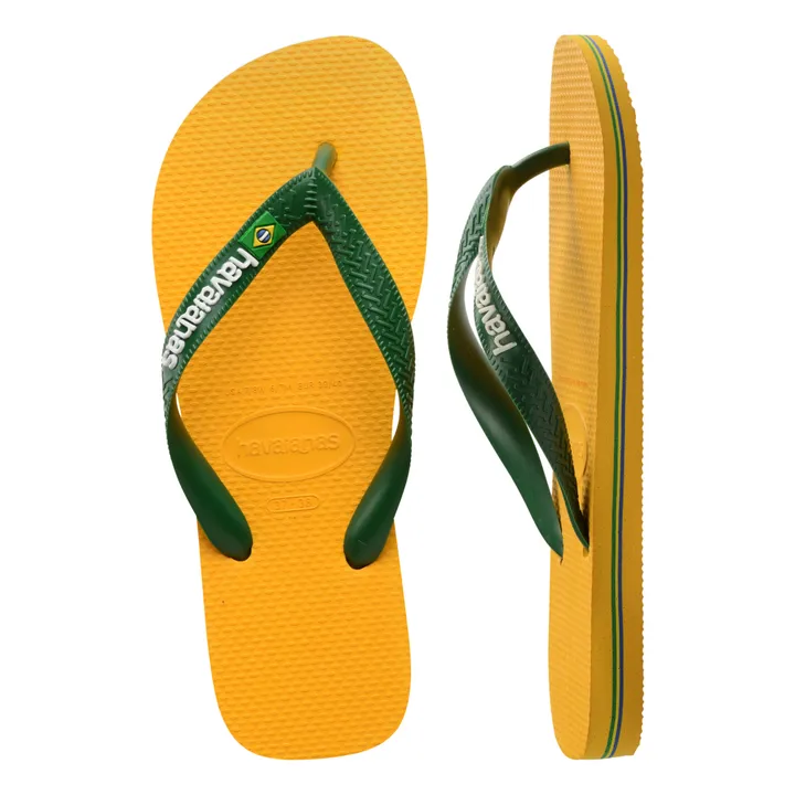 Tongs Brasil Logo | Jaune- Image produit n°4