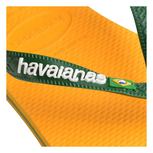 Brasil Logo Flip Flops | Gelb