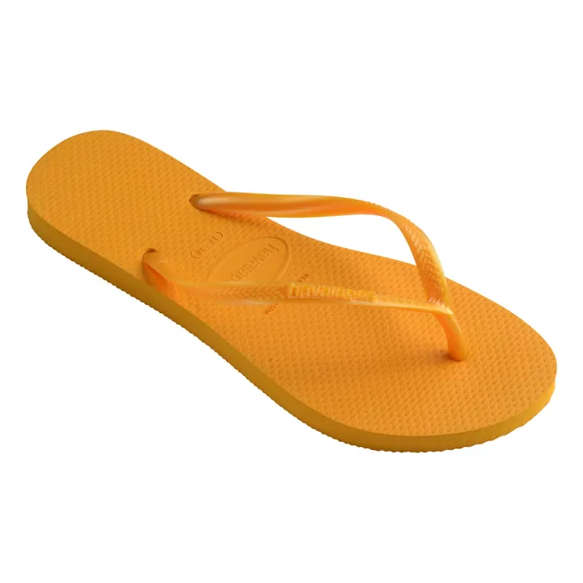 Slim flip-flops | Yellow