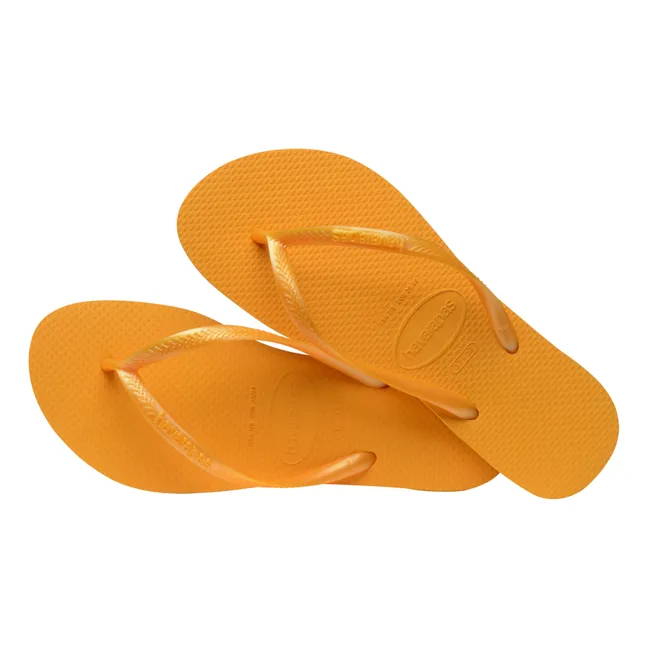 Slim flip-flops | Yellow