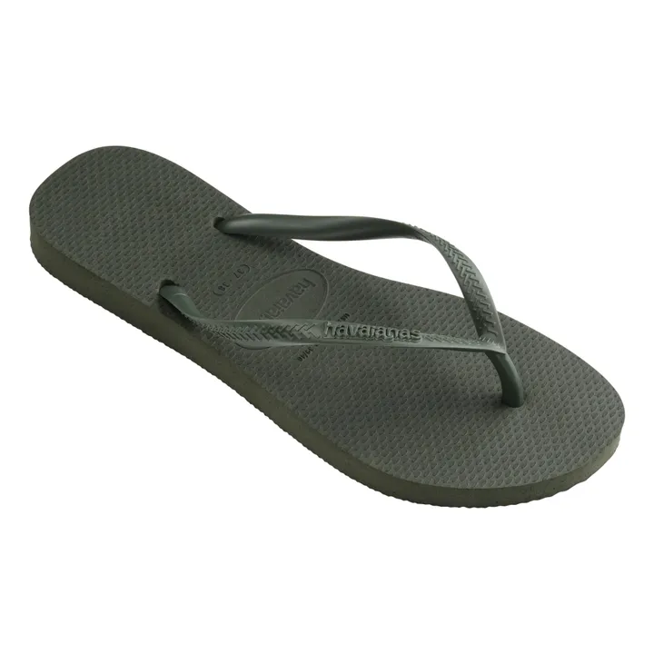Tongs Slim | Vert olive- Image produit n°1