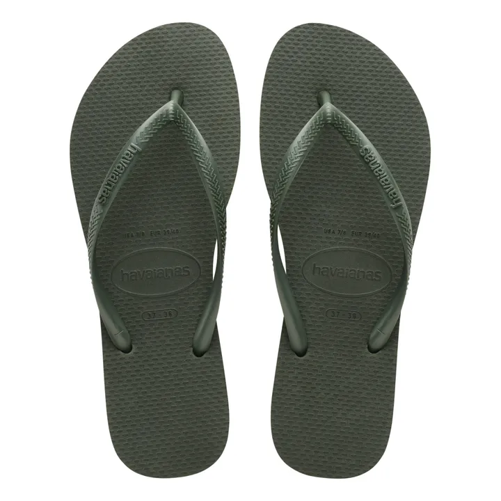 Tongs Slim | Vert olive- Image produit n°3