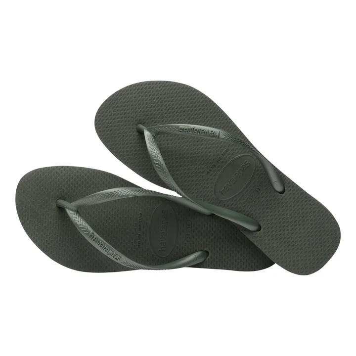 Tongs Slim | Vert olive- Image produit n°4