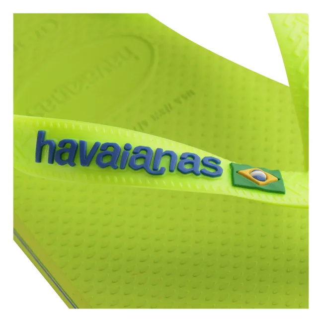 Chanclas Brasil Logo Neon | Verde