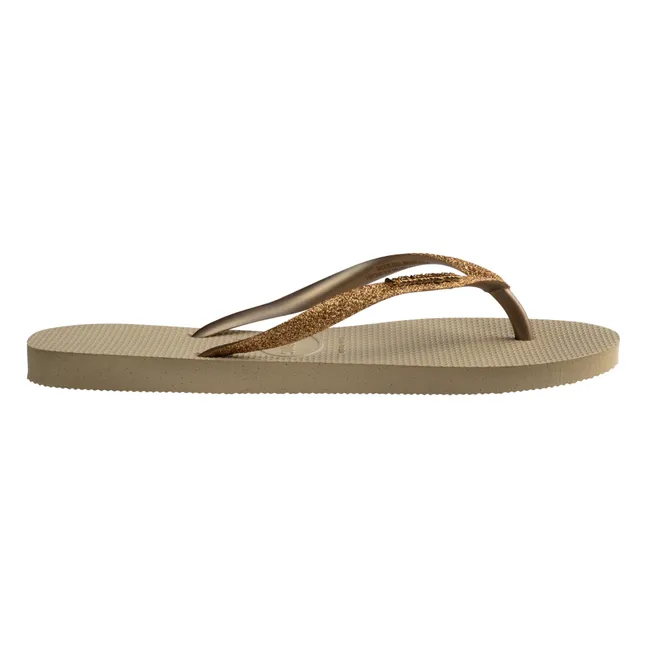 Slim Glitter flip-flops | Or