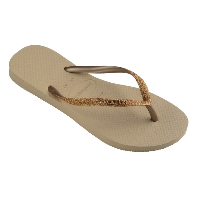 Slim Glitter flip-flops | Or