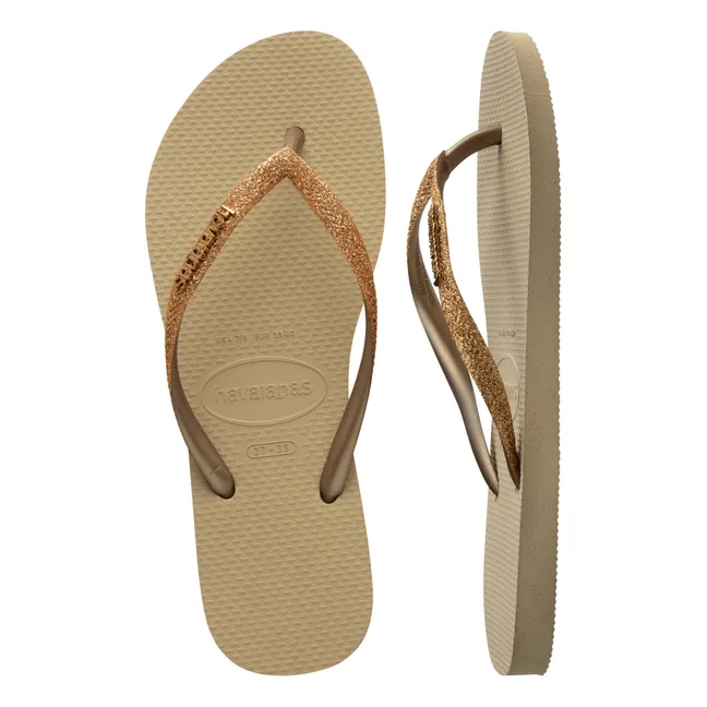 Slim Glitter flip-flops | Or