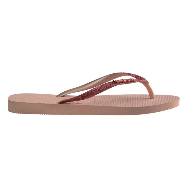 Slim Glitter flip-flops | Pink