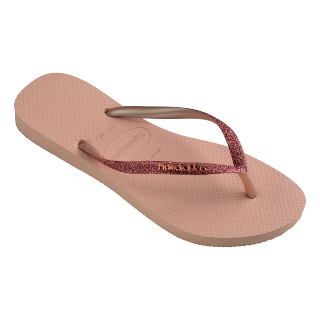 Slim Glitter flip-flops | Pink