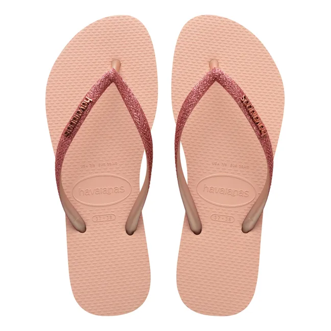 Slim Glitter flip-flops | Pink