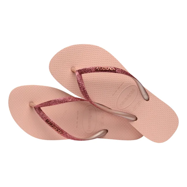 Slim Glitter flip-flops | Pink