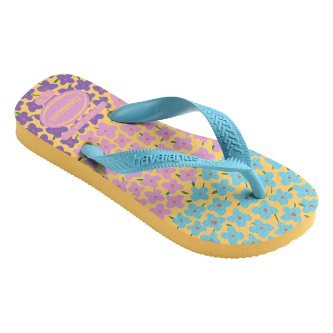 Kids Flores flip-flops  | Blue