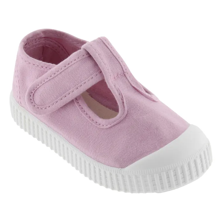 Baskets Scratchs Sandalia Tira Lona | Rose bonbon- Image produit n°1