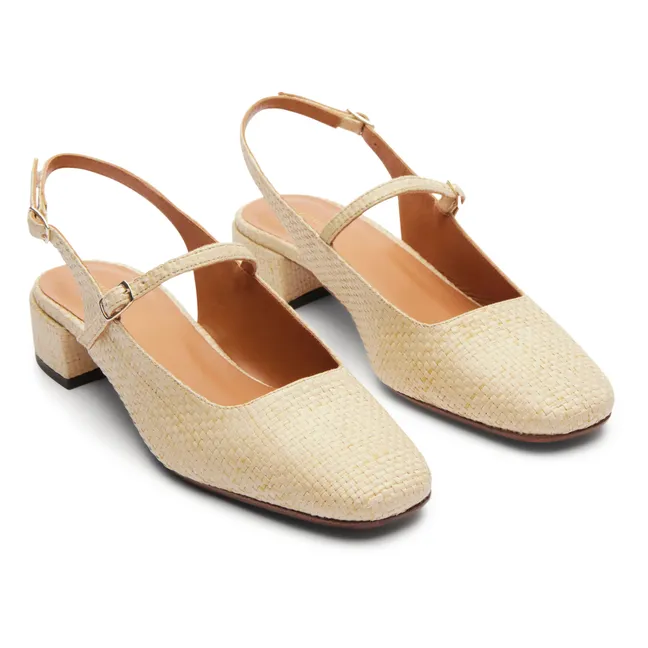 Bast-Ballerinas Nr. 122 | Natur