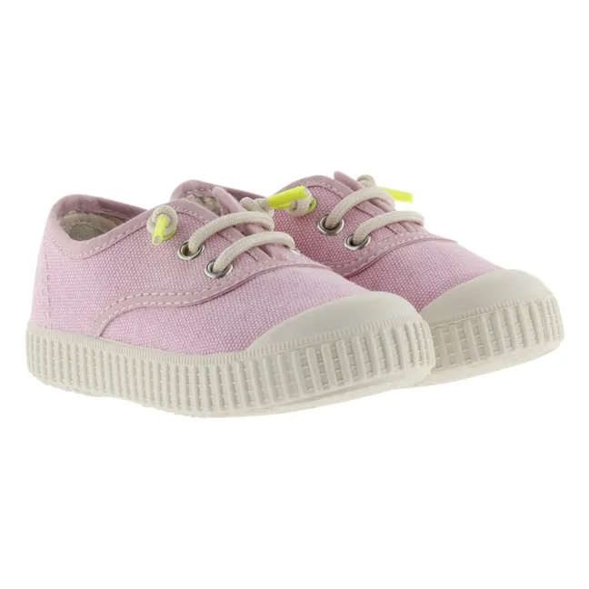 Lona Lavada Lace-up Sneakers | Pink