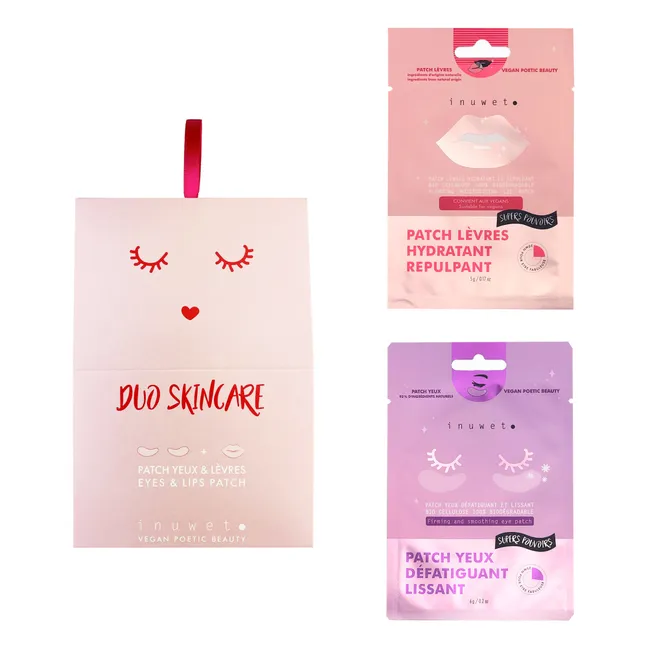 Duo skincare patches for eyes and lips