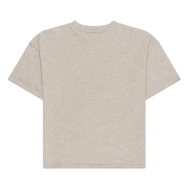 Camiseta de algodón ecológico Anchovies | Gris Jaspeado