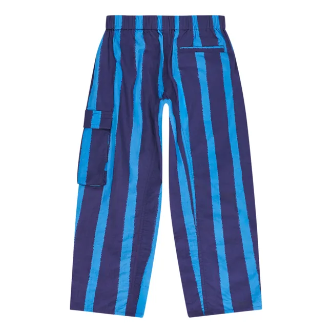 Pantalones a rayas | Azul Marino