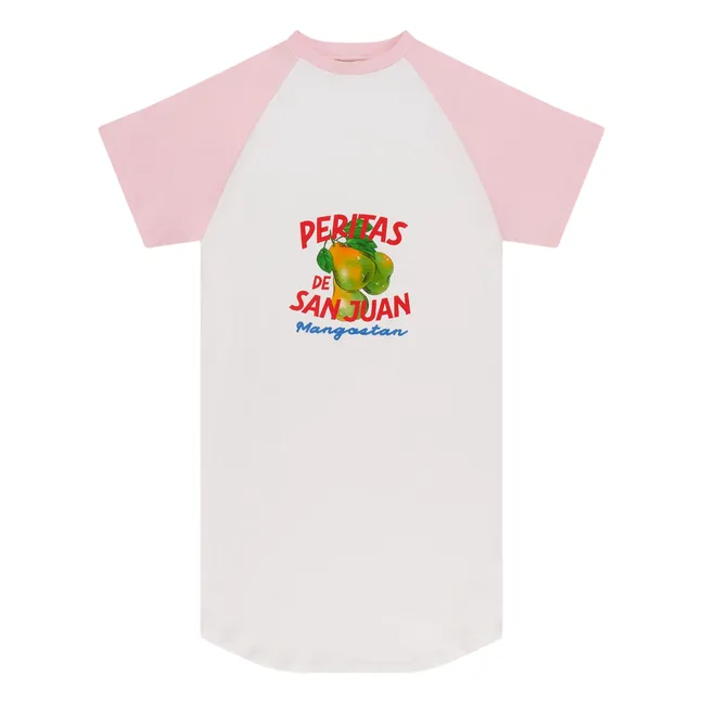 Abito a t-shirt in cotone organico Peritas | Rosa chiaro