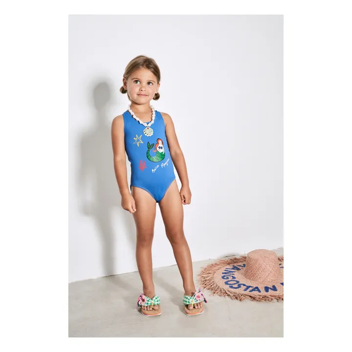 Maison Mangostan Mermaid Swimsuit Blue Smallable
