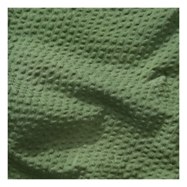Blusa seersucker | Verde Kaki