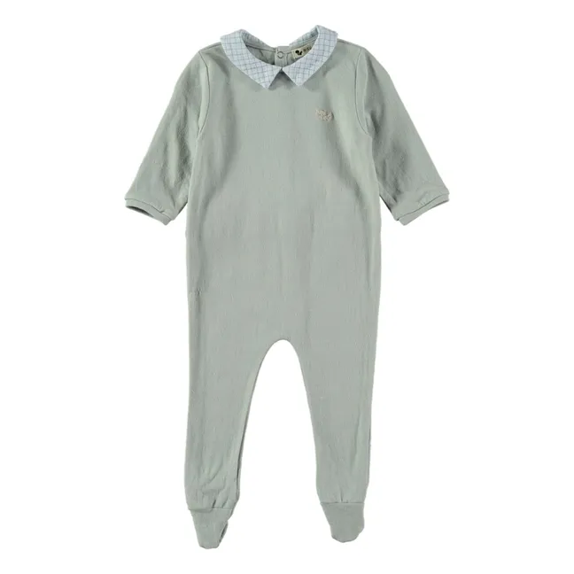 Pijama de algodón ecológico Dodu | Azul Gris