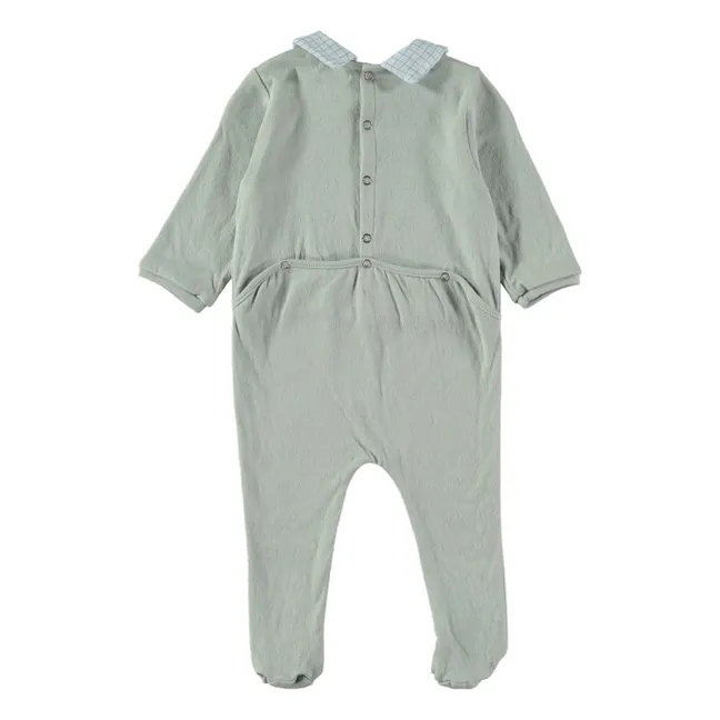 Pijama de algodón ecológico Dodu | Azul Gris