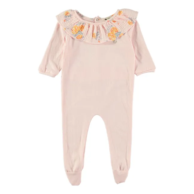 Caline organic cotton pyjamas | Pale pink