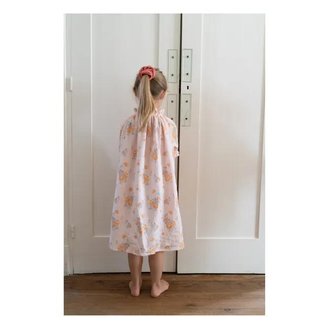 Exquisite Double Gauze Organic Cotton Nightgown | Pale pink