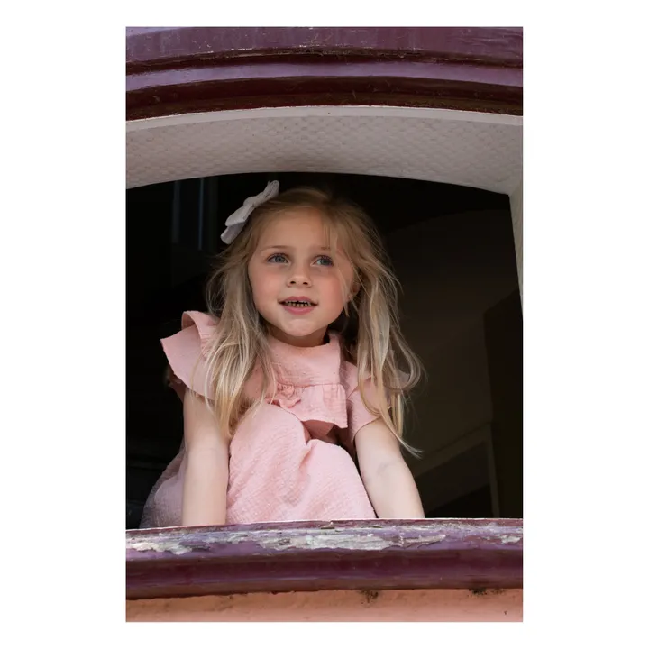Robe de Nuit Mar Plumetis | Rose pêche- Image produit n°2